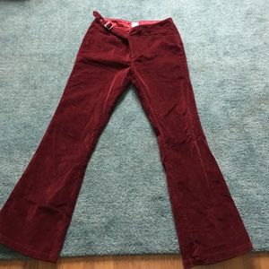 Velvet bell bottoms